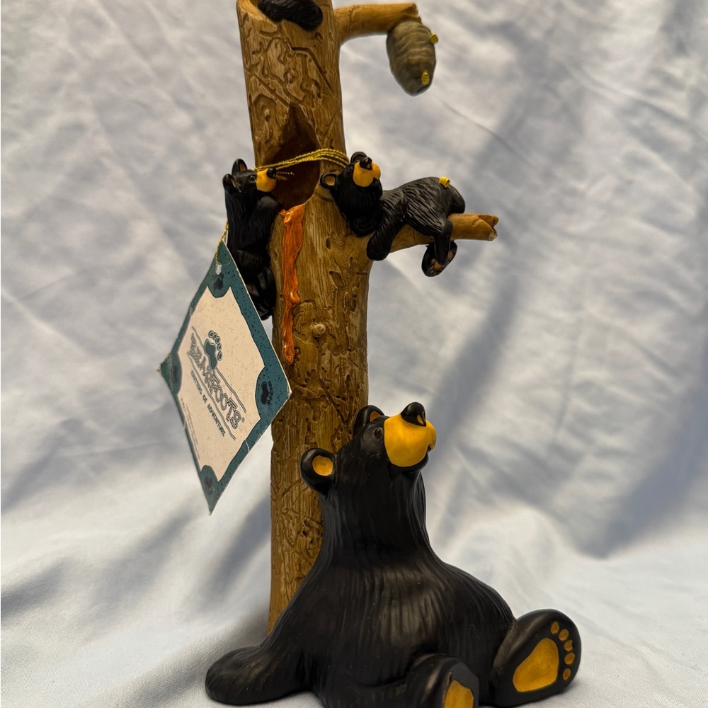 Big Sky Carvers BearFoots Bears "The Honey Tree" Figurine - By Jeff Fleming